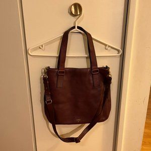 Fossil Preston Shopper Leather Shoulder Bag Handbag